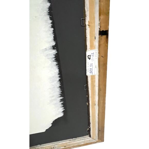 Vintage Ornate Gold Picture Frame 16x20 Bamboo Style Wood Fabric Matte - Picture 8 of 8